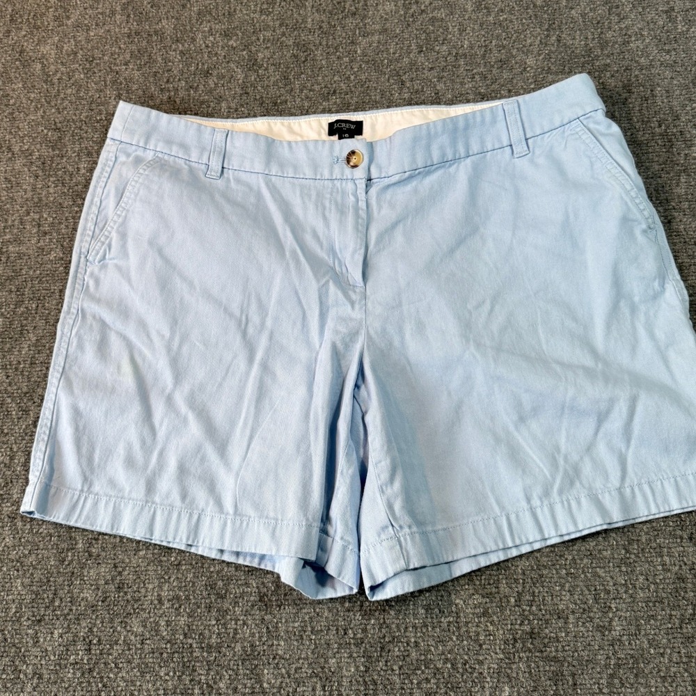 Mens Light Blue Chino Shorts Flat Front Cotton Blend Casual Summer Shorts‎ 38